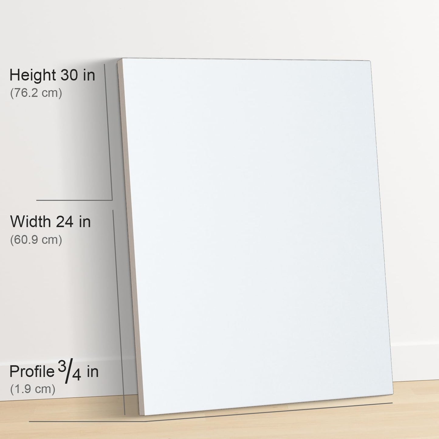 PHOENIX 24x30 Inch 2 Pack Artist Canvas - Extra Large Stretched Canvases for Painting - 3/4 Inch Profile, 100% Cotton 11 Oz. Gesso Primed White Blank Professional Canvas Oil & Acrylic Paints