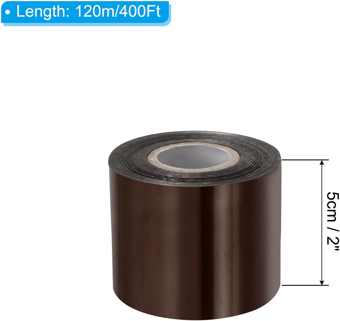 PATIKIL 2"x400Ft Hot Stamping Foil Paper, Heat Transfer Hot Stamping Paper Foil Roll for Leather DIY Logo Decor Craft Gift Package Scrapbook Card, Brown