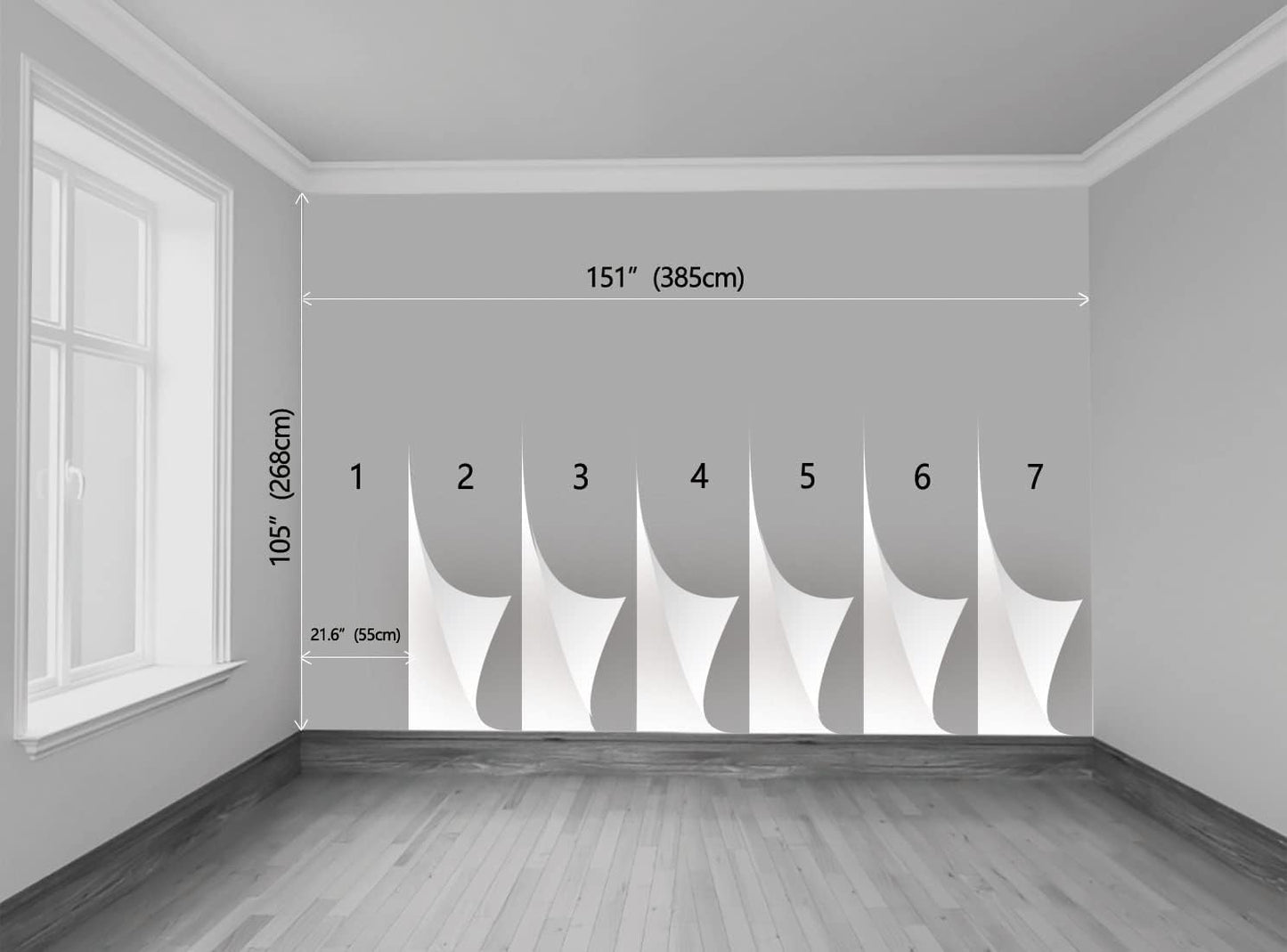 Palm Tree Wall Mural Tropic Paradise Beach Seascape Murals Wallpaper for Walls Bedroom Living Room Bedroom TV Background Kids Room Decoration（Not Peel and Stick）