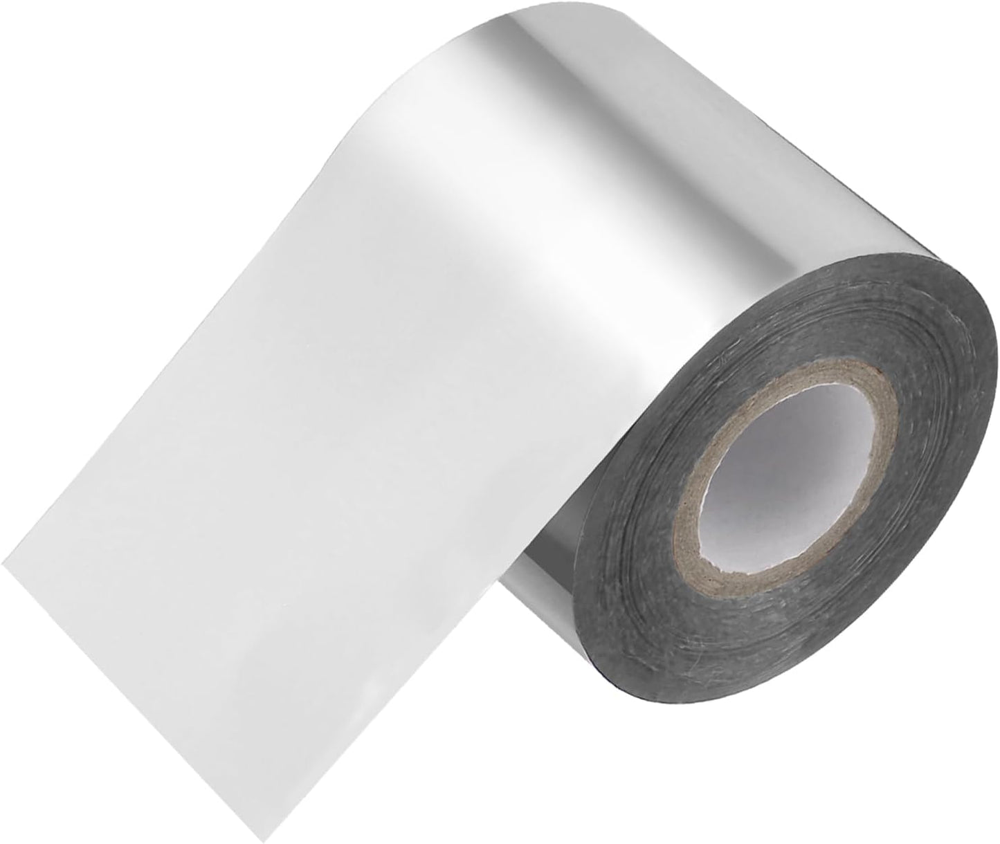 PATIKIL 2"x400Ft Hot Stamping Foil Paper, Heat Transfer Hot Stamping Paper Foil Roll for Leather DIY Logo Decor Craft Gift Package Scrapbook Card, Light Silver