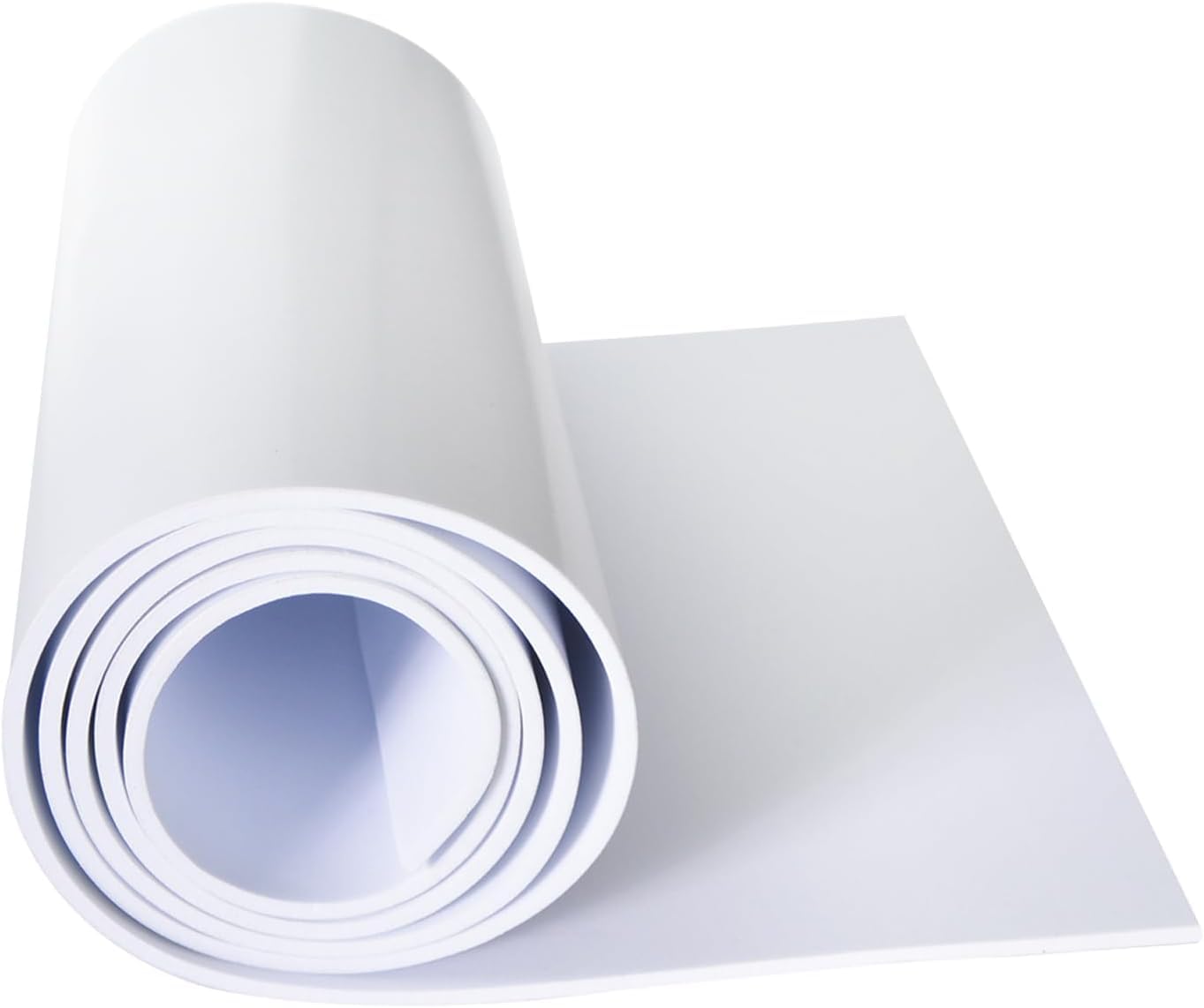 Closed Cell Neoprene Foam Rubber Sheet with Adhesive - 81 x 12 x 1/8 Inch Multi-Function Insulation, Soundproofing, and Weatherproof Foam Padding Easy Cut DIY, White