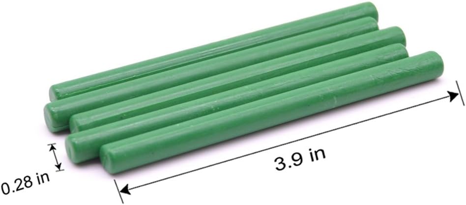 16pcs/Set Glue Gun Sealing Wax Stick for Documents Sealing Gift Decoration (Green)
