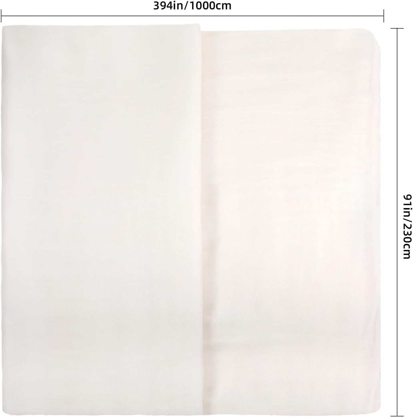 Cheesecloth, Reusable and Breathable, Unbleached Cotton Fine Mesh Weave Cheesecloth, Use for Cooking, Straining, Filtering, Baking (White, Grade 50-Large 252 Sq Feet)