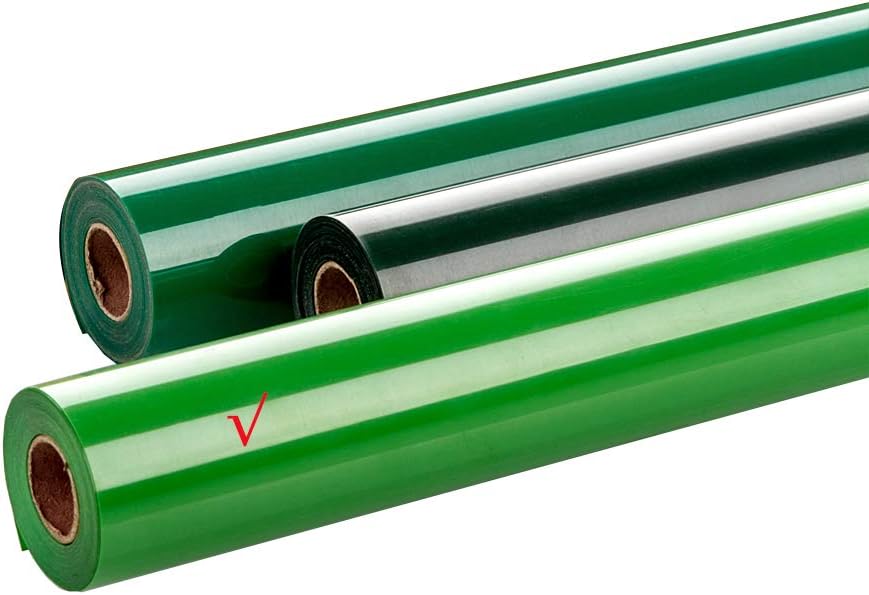 guangyintong Fruit Green Heat Transfer Vinyl HTV Rolls, 12" x 8ft Fruit Green Iron on Vinyl for T-Shirts Glossy Surface HTV Vinyl for All Cutter Machines Easy to Cut & Weed for Heat Vinyl Design
