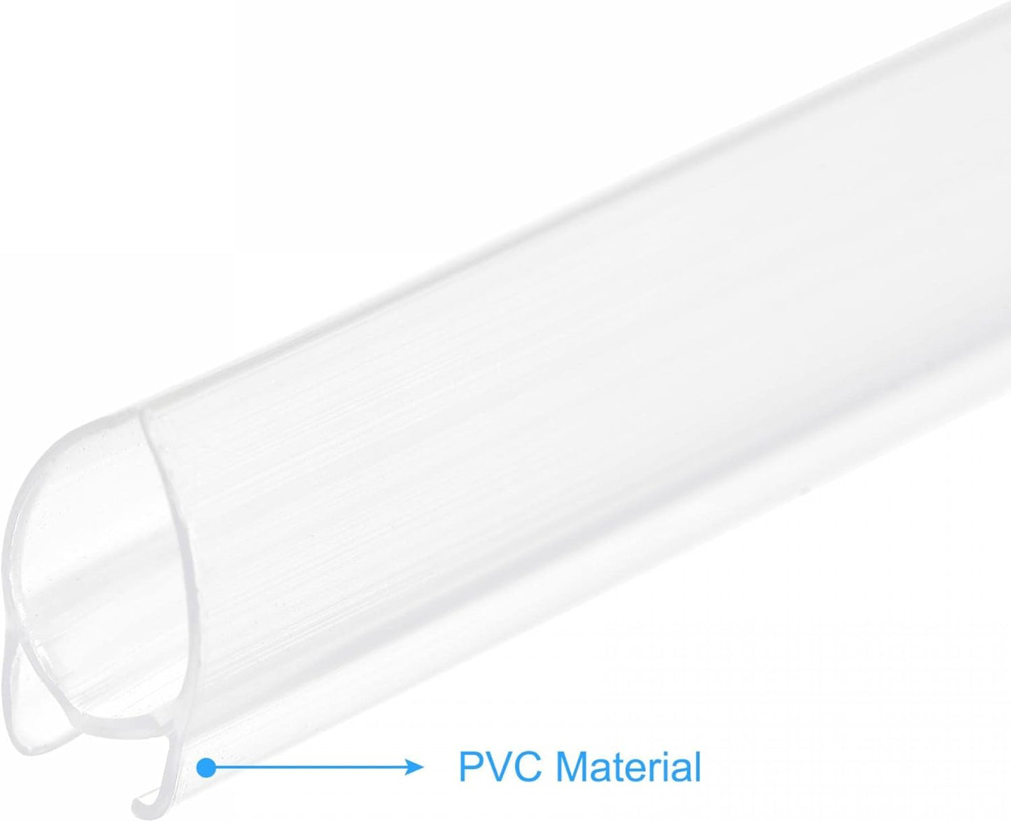 MECCANIXITY PVC Poster Hanger Rail Poster Strip Bar 80cm/31inch Clear with Clips for Poster, Map, 4 Set