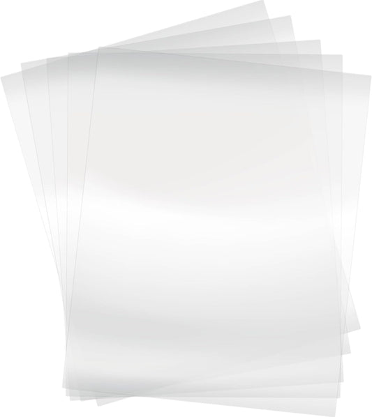 50 sheets 4 Mil Basics Heat Resistant Acetate Blank Stencil Sheet for Card Making Journaling Planner Scrapbook Paper Transparent PET Acetate Mylar Craft Template Material