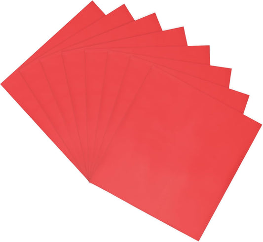 MECCANIXITY 50 Pack Toner Reactive Foil ,Deco Foil Transfer Sheets 8.5"x11" A4 Hot Foil Paper for Laser Printer Scrapbooking Heat Transfer DIY Craft,Red