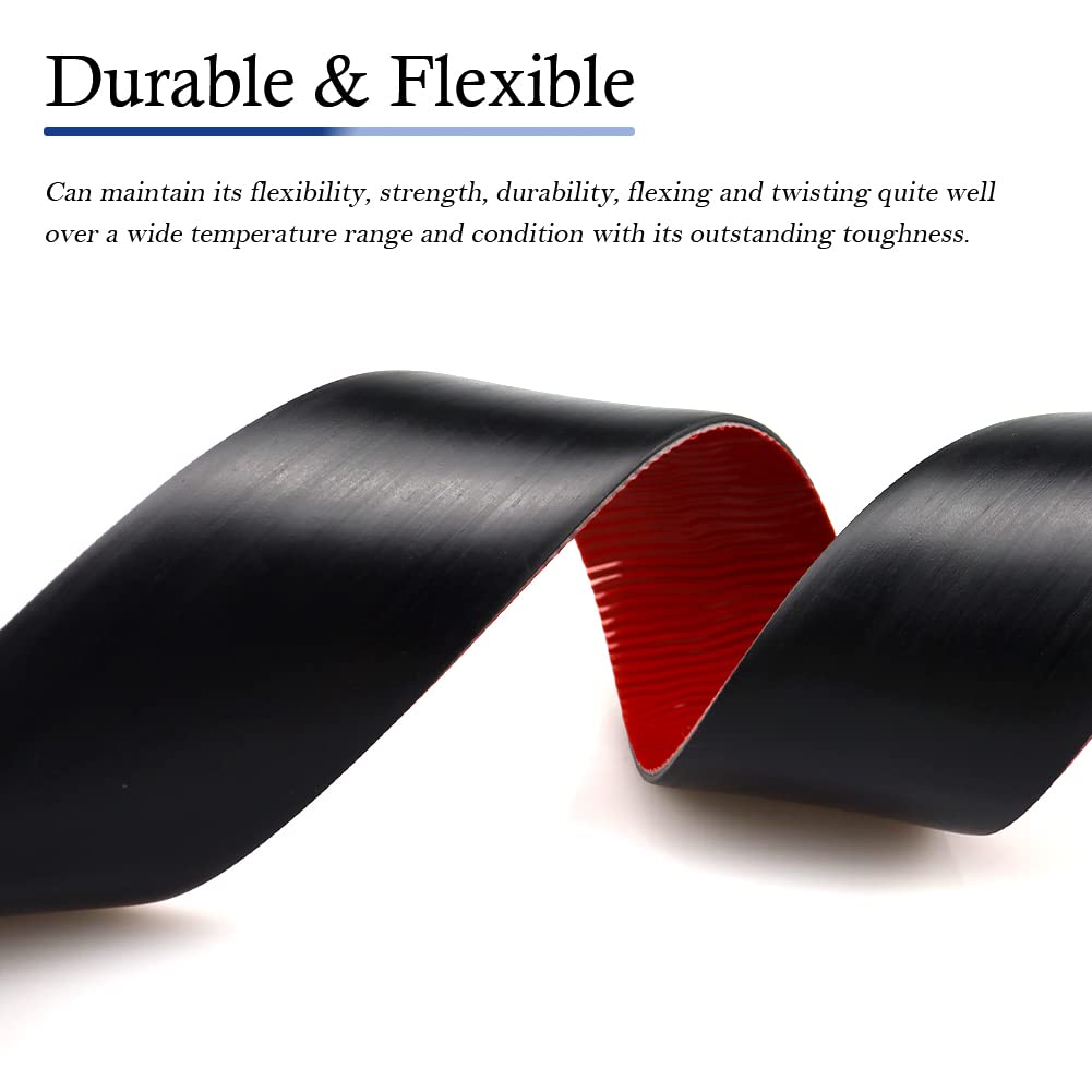 Neoprene Rubber Strips Self Adhesive Solid Rubber Sheets, Rolls & Strips for DIY Gaskets Crafts Pads Seals Warehouse Flooring Neoprene Sheet with Adhesive Backing (4" Wide x 1/5" Thick x 40' Long)