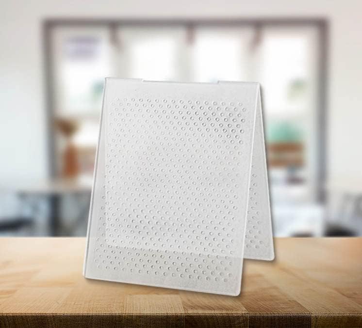 ALIBBON Dots Plastic Embossing Folders for Card Making, Dot Background Embossing Folders for DIY Scrapbooking, Dots Pattern Template Folders for Paper Craft Photo Album Decorations