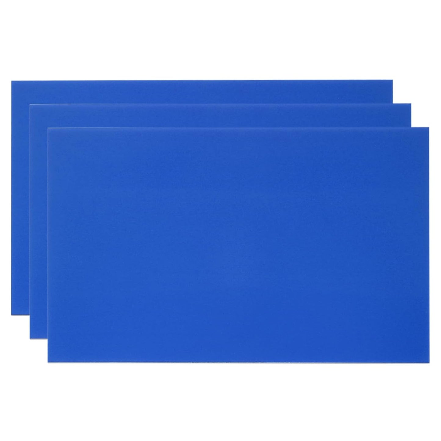PATIKIL 6x10 Inch Anodized Aluminum Sheet Metal, 3Pcs Laser Plates Engraving Blanks 0.5MM Thin Rectangle for Crafting DIY House Laser Engraving, Blue
