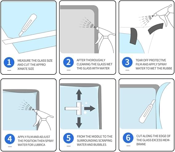 Rockrose Professional Blackout Home Window Tint Film - Sun Blocking Privacy Cover for Home Offices - Room Darkening Sun Light Blocker - 24 in X 100FT - Total Blackout