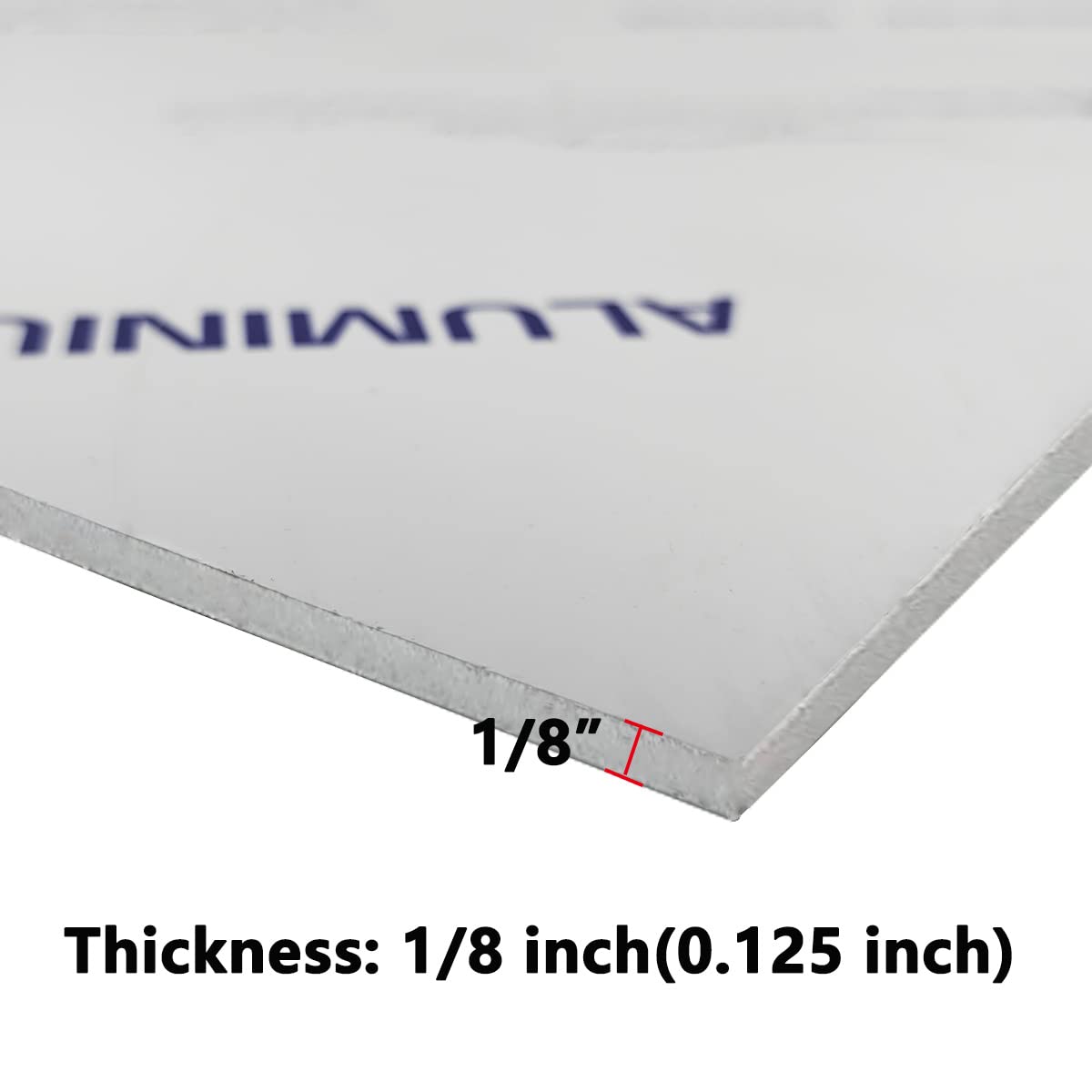 6061-T6 Aluminum Metal Sheet 12 x 12 x 1/8 Inch Plain Aluminum Plate Covered with Protective Film, 3mm Square Metal Plate Finely Polished and Deburred