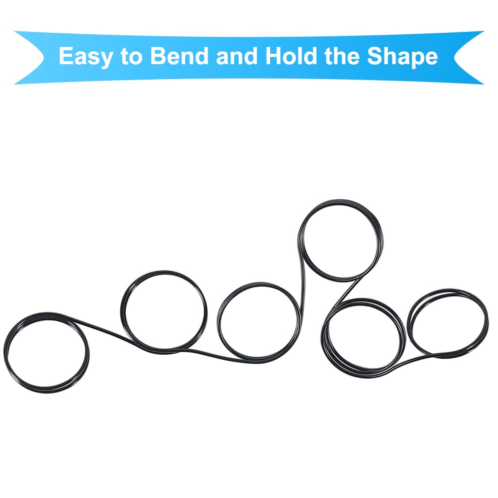 Tenn Well 20 Gauge Aluminum Wire, 328 Feet Soft Craft Wire for Jewelry Making, Beading, Sculpting, Bonsai Training, Crafting (Black)