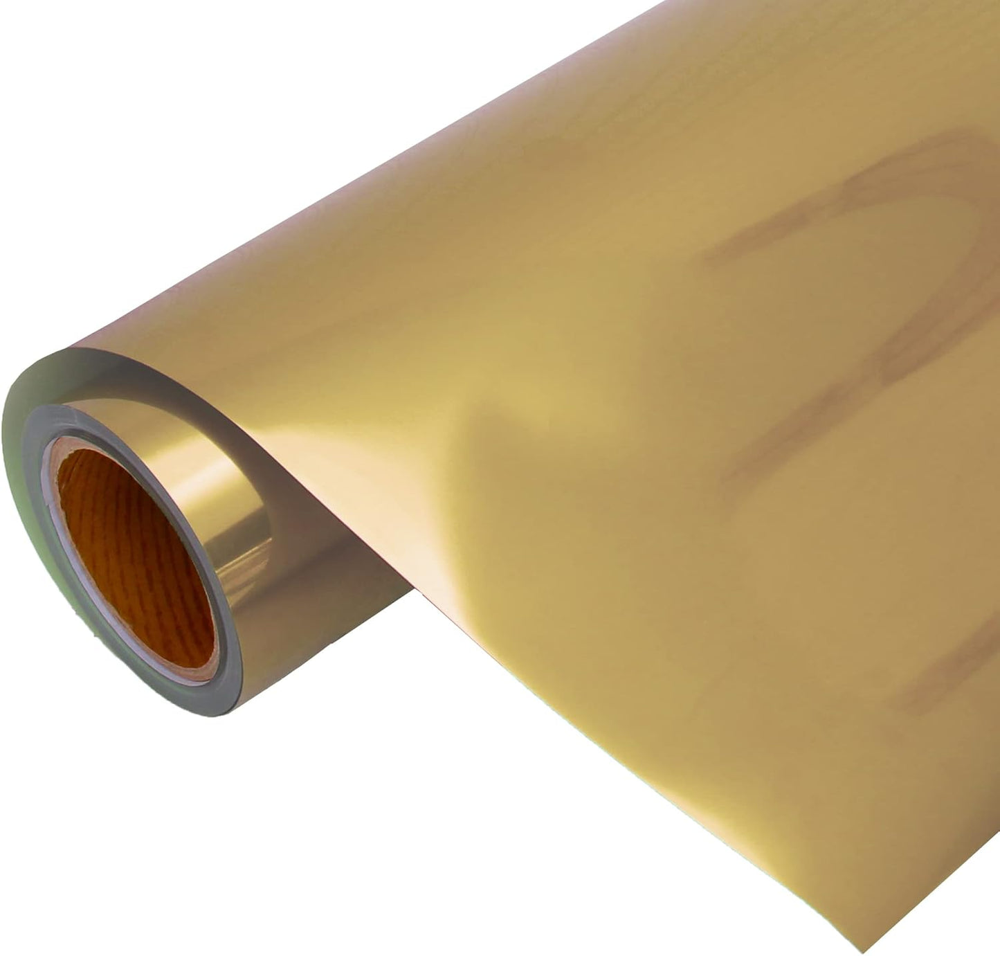 Threadart Metallic Foil Gold Heat Transfer Vinyl Film | Custom Cut Roll 20" Wide by The Yard | Compatible with Venture Explore and Maker, Silhouette Cameo, & Large Format Cutters