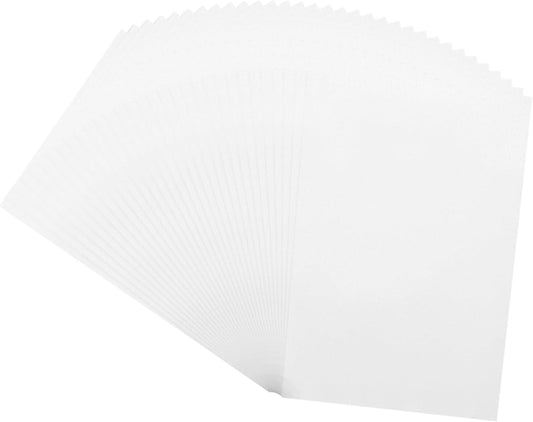 MECCANIXITY 100 Sheet Colored Vellum Paper 4" x 6", 100gsm Translucent Printable Vellum Sheets for Printing Wedding Invitations Inkjet Laser Printer, White