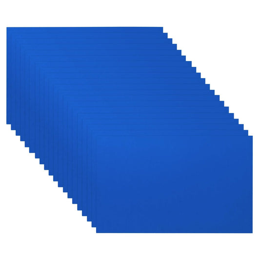 PATIKIL 2.1x3.3 Inch Anodized Aluminum Sheet Metal, 20Pcs Laser Plates Engraving Blanks 0.5MM Thin Rectangle for Crafting DIY House Laser Engraving, Blue