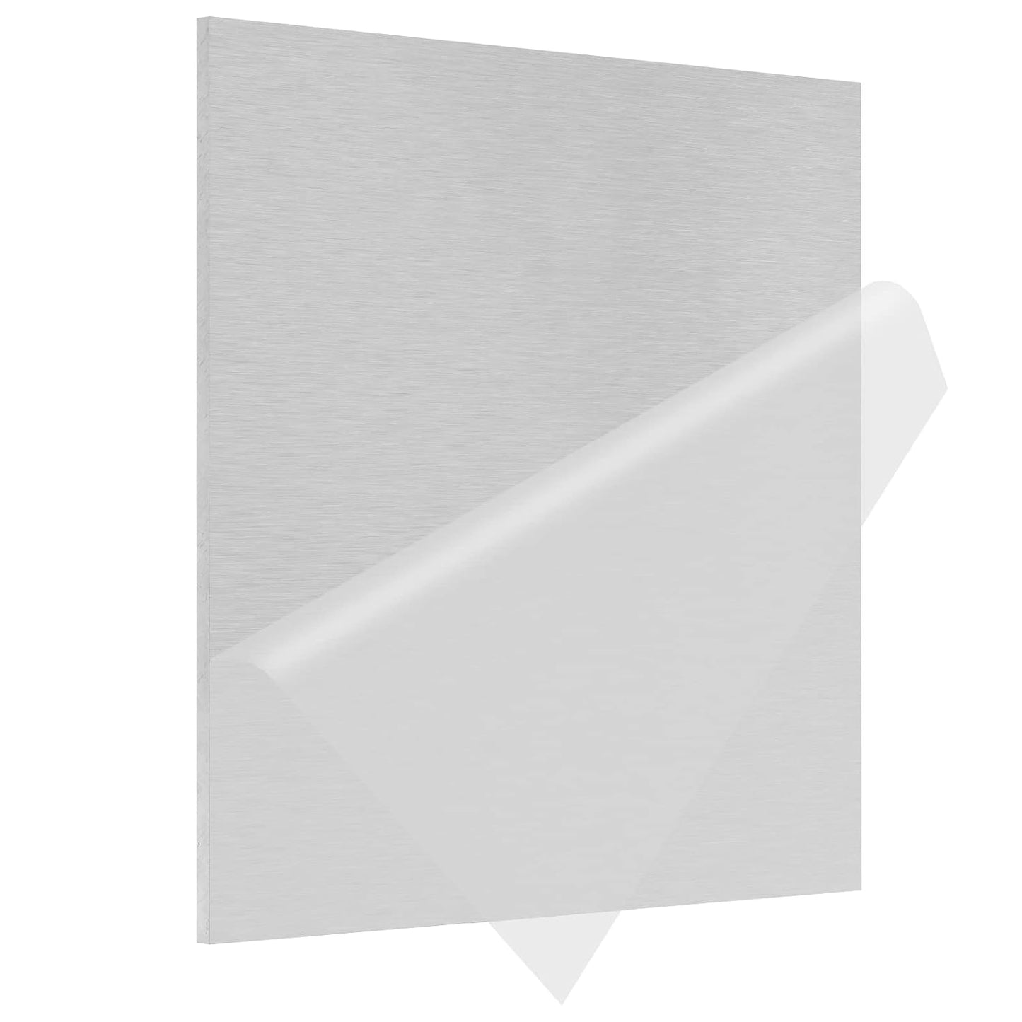 6061 T651 Aluminum Sheet Metal 10" x 10" x 1/4" Inch Flat Plain Thick Aluminum Plate Covered with Protective Film, 6MM Heat Treatable Rectangle Aluminum Metal Plate for Crafting, Industrial