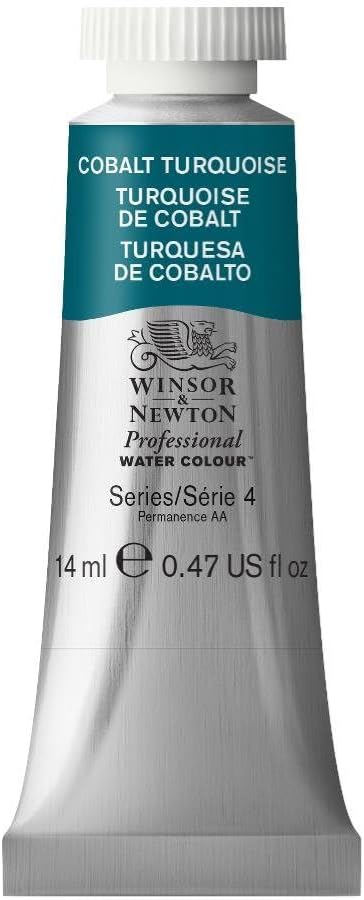 Winsor & Newton Professional Water Colour Paint, 0.47-oz Tube, Cobalt Turquoise