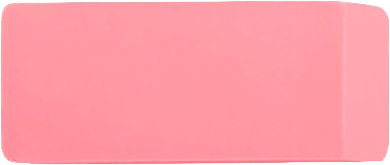 Amazon Basics Rectangular Eraser, 24 Count, Pink