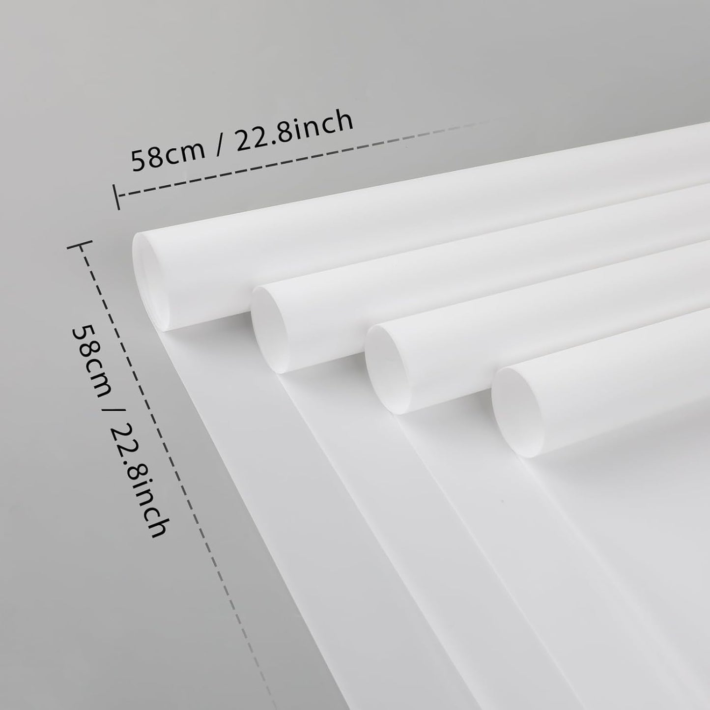 FUHITIM 20 Sheets Flower Wrapping Paper -Waterproof Floral Bouquet Wrapping Paper Used for DIY Crafts, Gift Packaging, Florist Supplies Packaging Paper for Wedding Birthday Gift (White)