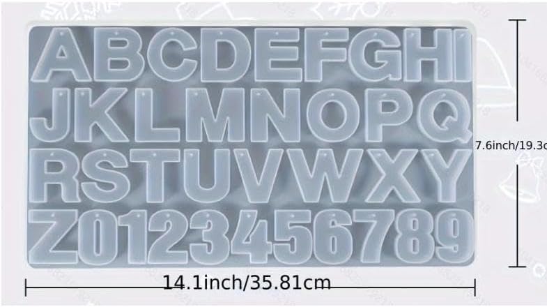 YV-cozx UV Resin Jewelry Making Kit,Crystal Clear Resin with 26 Letter Molds and Casting Tools,DIY Jewelry Making Kit for Necklace,Keychain,Earring (Pink Letter)