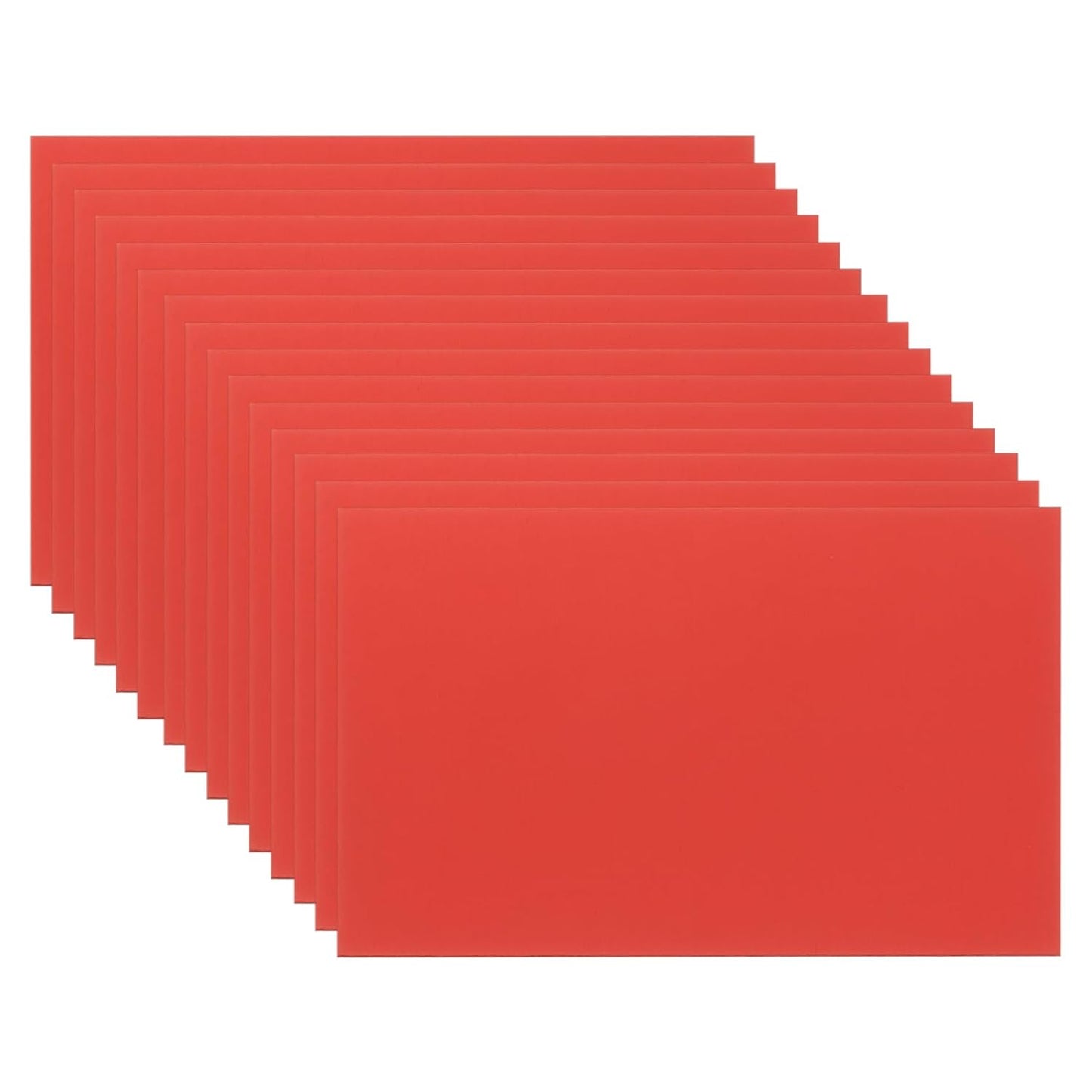 PATIKIL 2.1x3.3 Inch Anodized Aluminum Sheet Metal, 15Pcs Laser Plates Engraving Blanks 0.5MM Thin Rectangle for Crafting DIY House Laser Engraving, Red