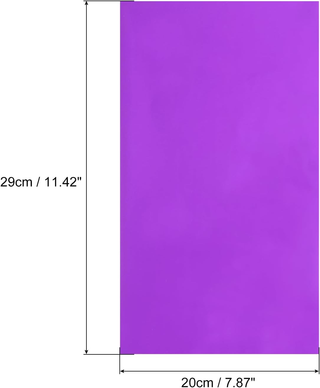 MECCANIXITY 50 Sheets Heat Reactive Foil, 20x29cm Purple Foil Transfer Sheets Toner Reactive Foil Transfer Foil Sheets Hot Foil Stamping Paper for Crafts DIY Cardmaking Album Decoration