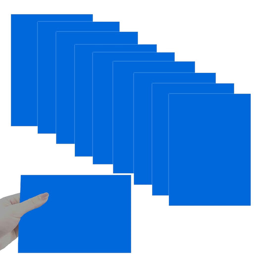 10Pcs Blue Anodized Aluminum Sheet 5" x 7" x 1/32" (0.8mm) Corrosion-Resistant Metal Plates for Laser Engraving, DIY Crafting, Sign Making, Home Decor
