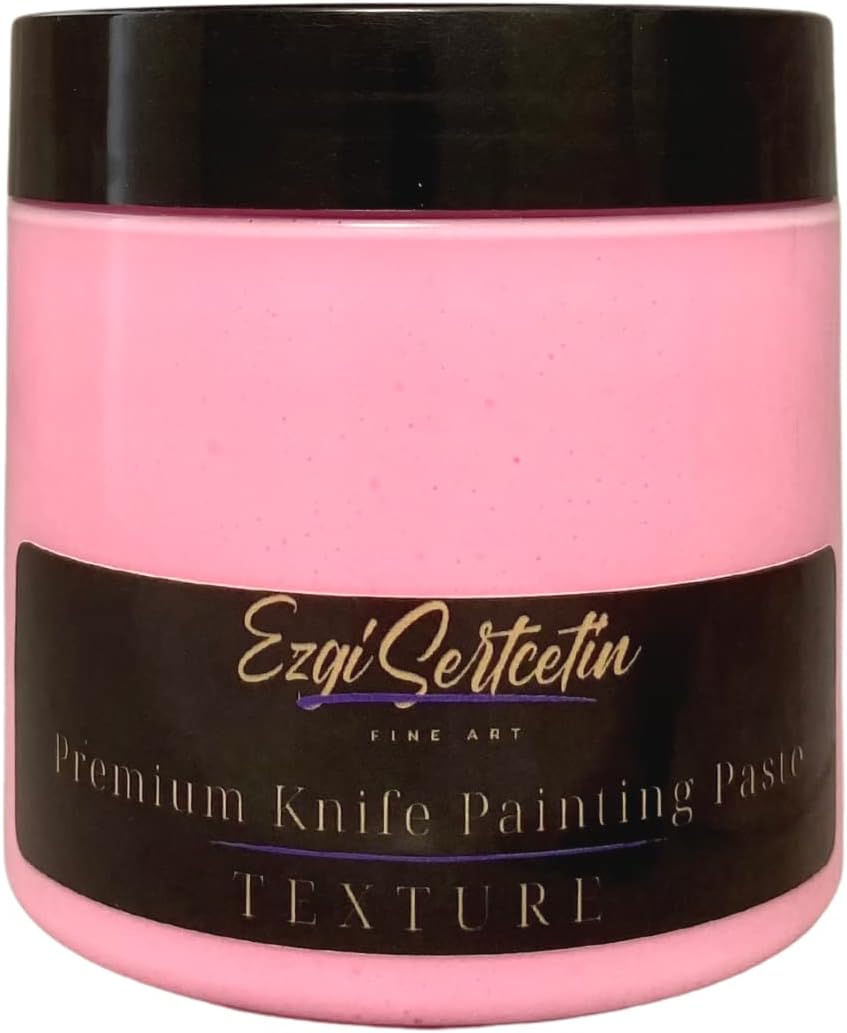 Premium Palette Knife Painting Paste|Texture Paste|Authentic Bright Colors|Ready to Use|Easy to Apply| 6oz (Pastel Neon Pink)