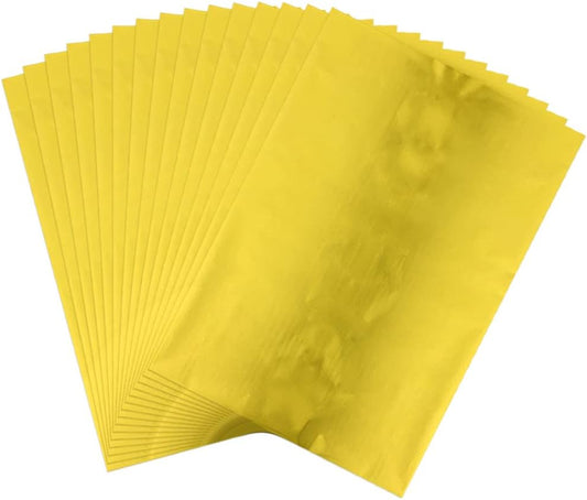 50 Sheets Toner Reactive Foil Sheet for Crafts Paper Holographic Heat Transfer Craft Foil Paper for Scrapbooking Stamping Cardstock Heat Transfer DIY Crafts Accessories 7.9 x 11.4inch