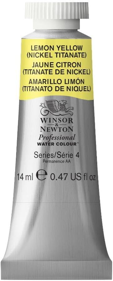 Winsor & Newton Professional Watercolor, 14ml (0.47-oz) Tube, Lemon Yellow Hue