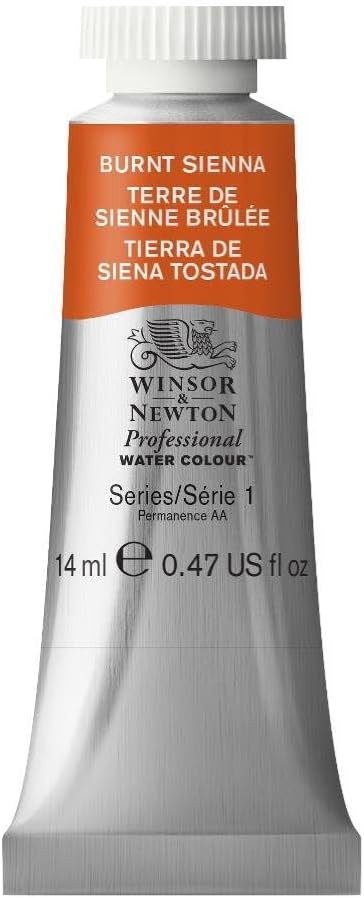 Winsor & Newton Professional Water Colour Paint, 0.47-oz Tube, Burnt Sienna