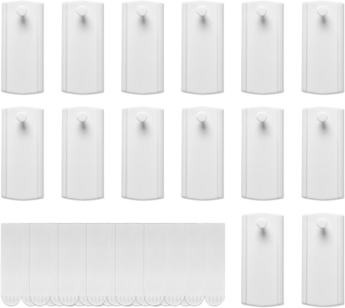 Large Universal Frame Hanger, 14 Picture Hangers, 24 Large Removable Adhesive Strips, Value Pack, Damage Free Picture Hanging Hooks Heavy Duty, No Nails Picture Hooks