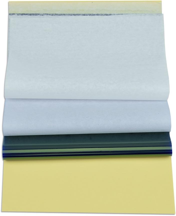 Tattoo Transfer Paper,120 Sheets Tattoo Stencil Paper, Stencil Paper for Tattooing,8.5" x 11" A4 Size,4 Layers Thermal Transfer Paper DIY Tattoo