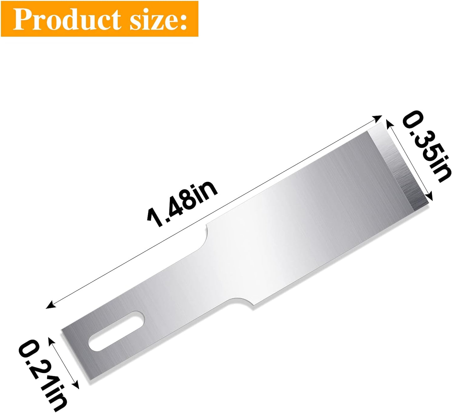 100 Pack Hobby Blades Set #17 Craft Knife Blades Refill Hobby Knife Replacement Blade with Storage Box for Art and Craft Scrapbooking Supplies Cutting Caving