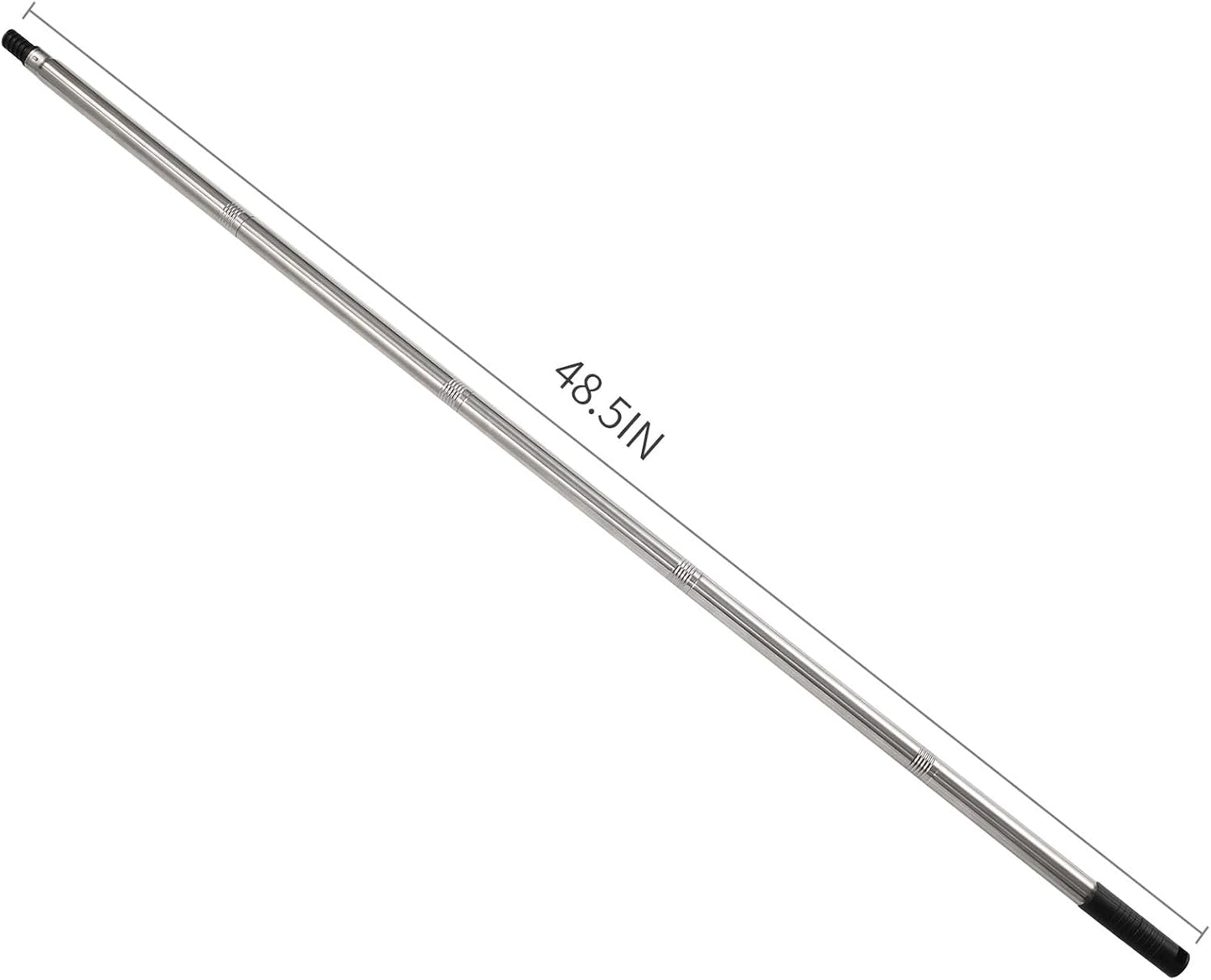 Paint Roller Extension Poles, 5 Piece Painting Extension Pole Extends to 48.5" Stainless Steel Telescopic Rod for Paint Roller Brushes to Easily Brush The Ceiling