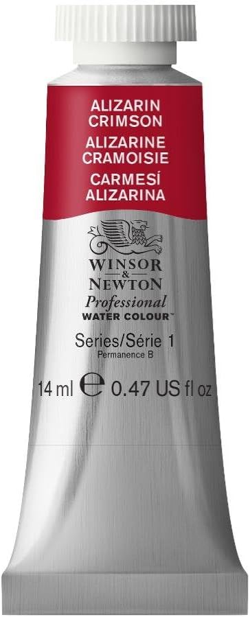 Winsor & Newton Professional Water Colour Paint, 0.47-oz Tube, Alizarin Crimson