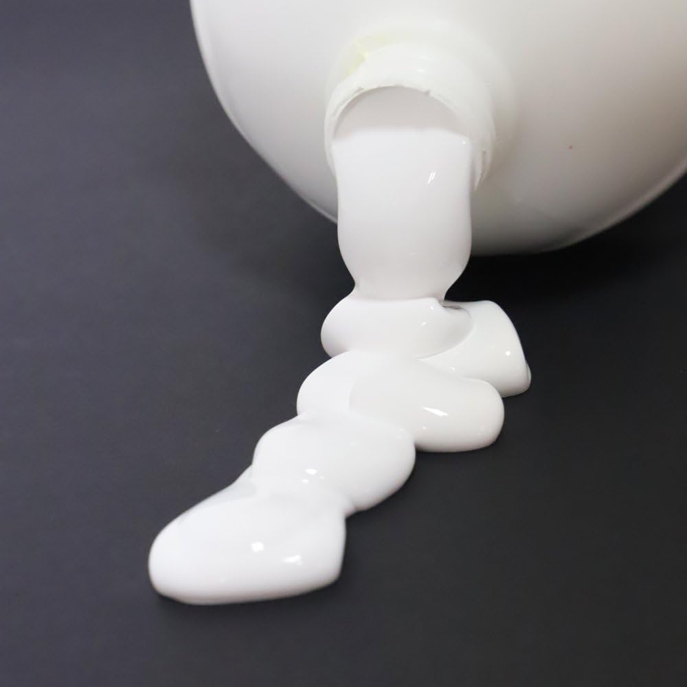 Mont Marte Discovery School Acrylic Paint, Titanium White, 1/2 Gallon (2 Liter).2 Pack Ideal for Students and Artists. Excellent Coverage and Fast Drying. Pump Lid Included.