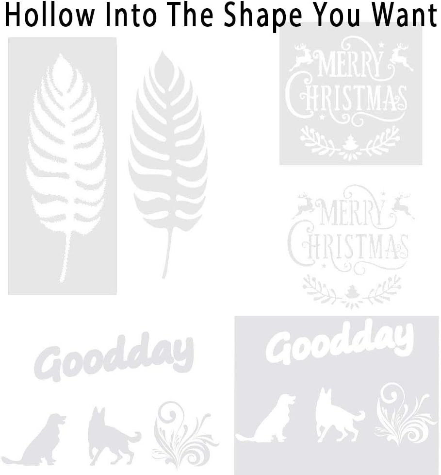 30 Pack 4 Mil Blank Stencil Sheets, 12 x 12inch Clear Mylar Blank Stencils, Reusable Template Material for Make Your Own Stencil