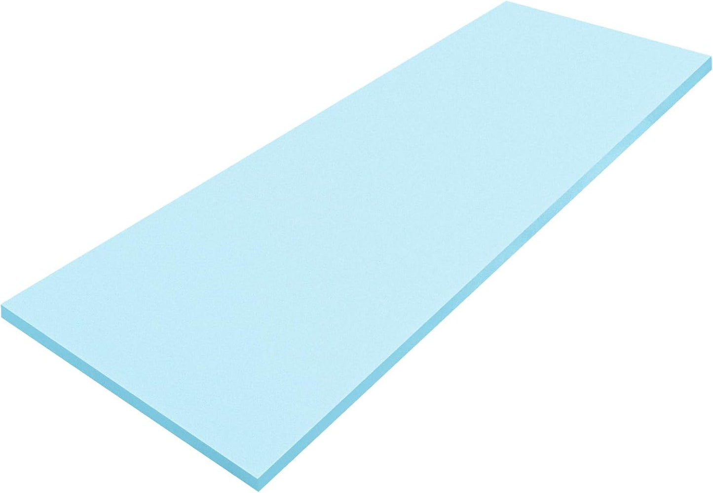 Amylove Polyurethane Foam 24" x 72" High Density Cushion Upholstery Foam Sheet for Seat Replacement DIY Projects Chairs Headboards Sofas Home (1/4" X 24" X 72",Blue)