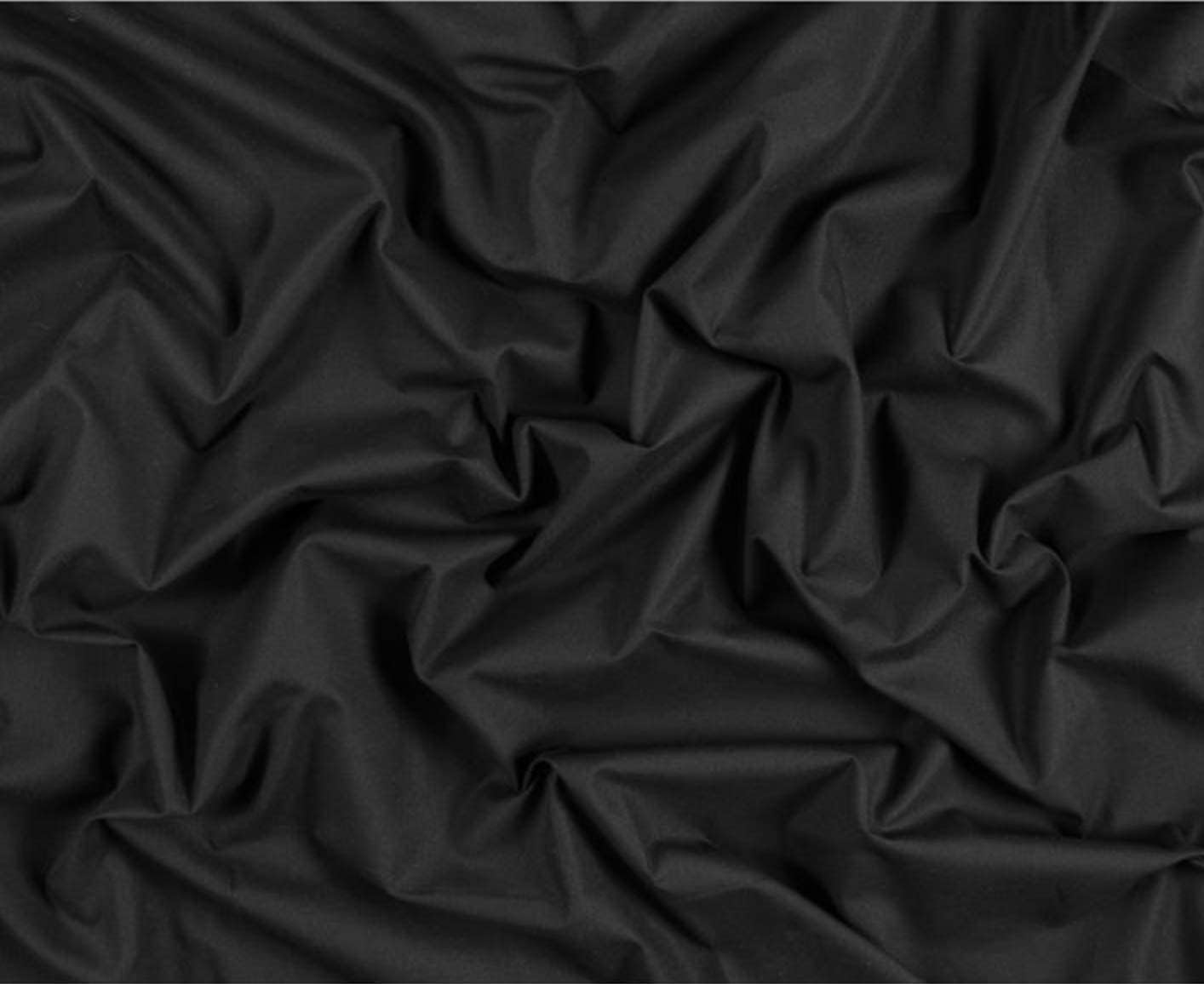 AK TRADING CO. Muslin Fabric/Textile - Draping Fabric - Black 1 Yard Medium Weight - 100% Cotton (60in. Wide)