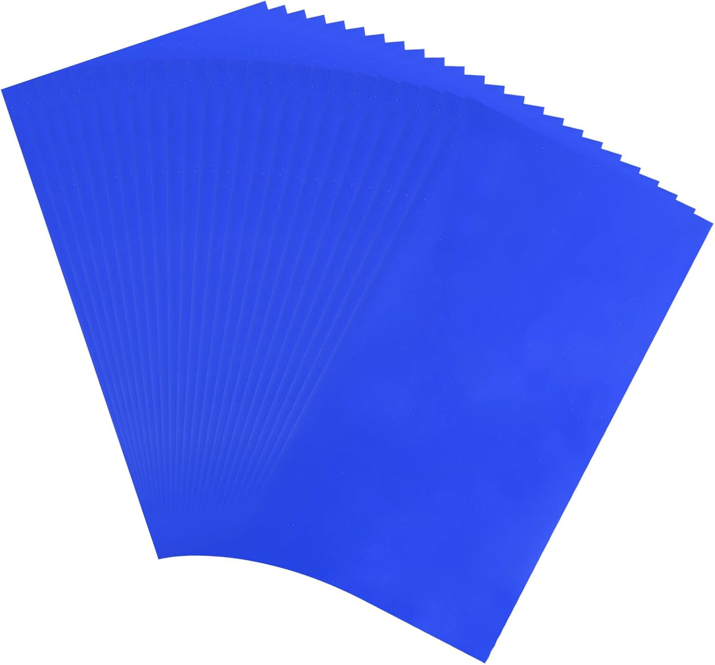 MECCANIXITY 50 Sheets Heat Reactive Foil, 20x29cm Blue Foil Transfer Sheets Toner Reactive Foil Transfer Foil Sheets Hot Foil Stamping Paper for Crafts DIY Cardmaking Album Decoration