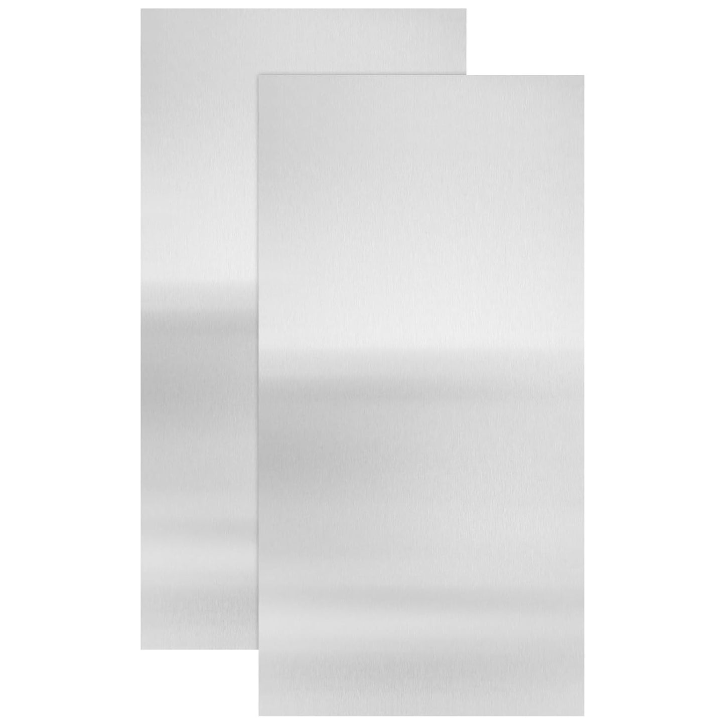 2Pcs 430 Stainless Steel Sheet Metal 6" x 12" x 1/32" Inch Metal Plates for Magnetic Mount Board Wall 20GA(0.80MM) 430 Stainless Steel Shim Stock Plates Metal Sheets for Crafting, Kitchen, Office