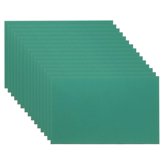 PATIKIL 2.1x3.3 Inch Anodized Aluminum Sheet Metal, 15Pcs Laser Plates Engraving Blanks 0.5MM Thin Rectangle for Crafting DIY House Laser Engraving, Green