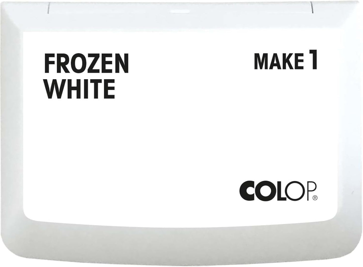 COLOP Make Series, Ink Stamp Pads, with Non-Toxic Premium Ink, Water-Based Acid-Free (Frozen White, Make 1-1-15/16" x 3-1/2")