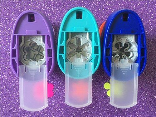 Fascola 3PCS Different Beautiful Flowers Shape 1 inch Craft Punch Set Scrapbook DIY Paper Cutter EVA Foam Hole Punches 1