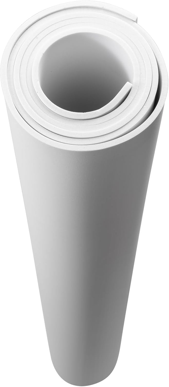 AMZQNART EVA Foam 4mm, Cosplay Foam 39x59 inch White, High Density 90 kg/m³, for Craft Projects Cosplay Costumes, Fake Weapons, Decorations, Christmas, Easter, Thanksgiving, etc.