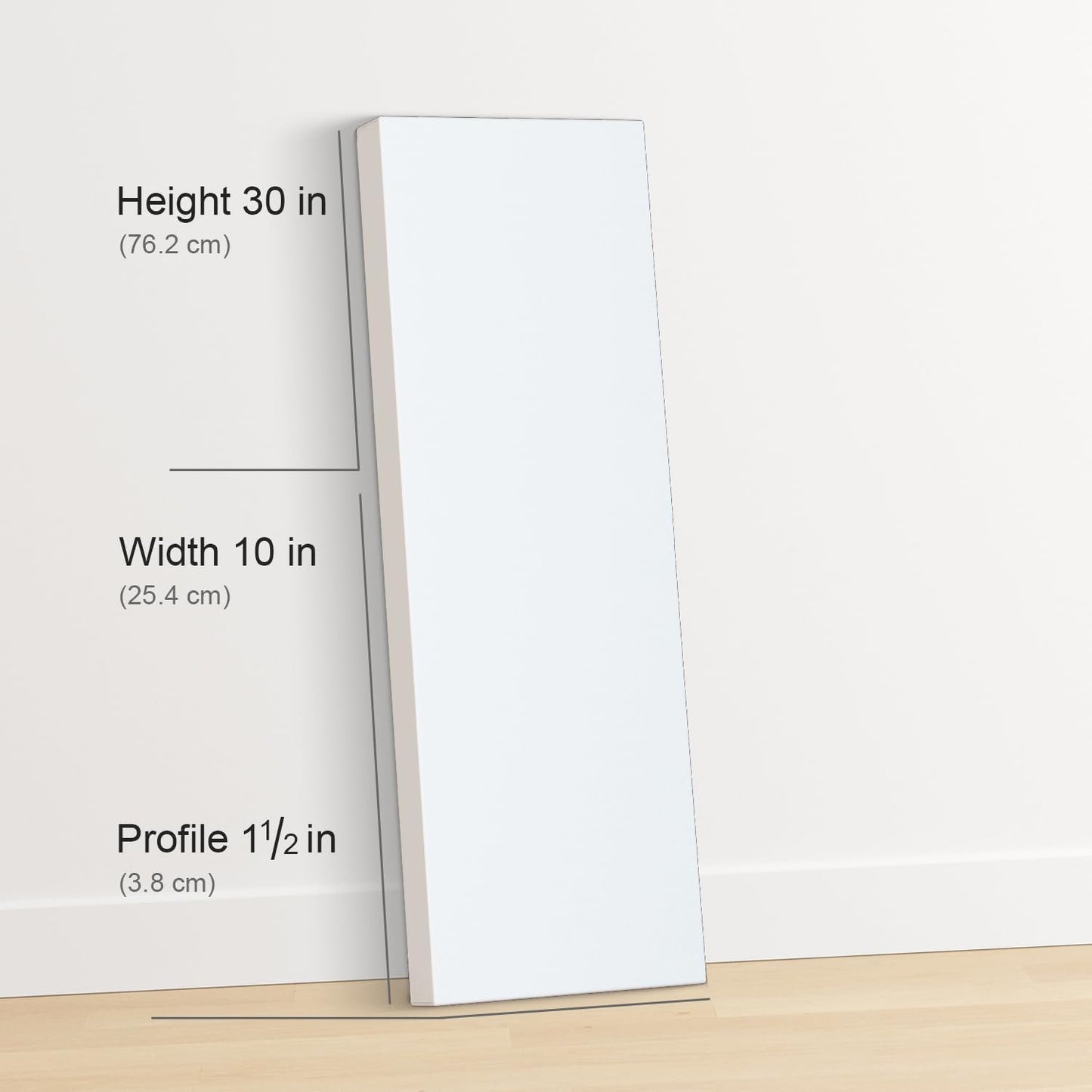 PHOENIX 10x30 Inch 3 Pack Gallery Canvas - 1.5 in Thick Large Skinny Canvases for Painting - Deep Edge 100% Cotton 11 Oz. Gesso Primed White Blank Professional Canvas Oil & Acrylic Paints