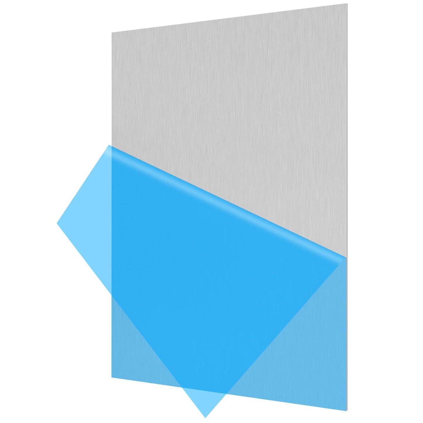 6061 T651 Aluminum Sheet Metal 12 x 16 x 1/16 (0.06”) Inch Plain Thin Aluminum Plate Covered with Protective Film, Heat Treatable Rectangle 1.5MM Aluminum Metal Plate for Industrial, Crafting