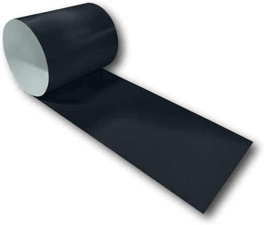 Eagle 1: 24 Gauge KYNAR 500 Sheet Metal Flashing Rolls-10 FT Long-Heavy Duty Pre-Finished Rolls-Commercial Grade-Roofing Flashing, Fascia Cover, Coping Cap-Multiple Sizes (36" x 10 FT, Matte Black)